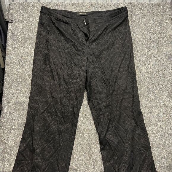 Lane Bryant Pants Women 20 Black Button Zipper Dark Academia Classic Core - Picture 1 of 9